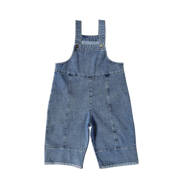 Trendy Korean Style Kids Oversized Denim Overalls - Fashion for Little Stars! - YooSwift