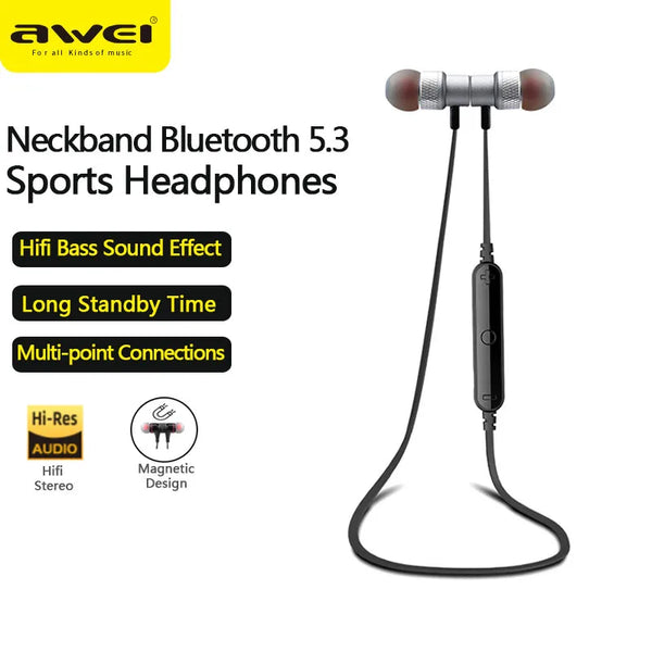 Buy Awei A920BL/B926BL Neckband Bluetooth Earphones - Best Wireless Sports Headphones